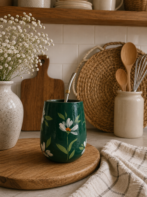 Producto - Mate pintado con bombilla Campo