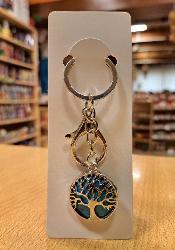 Producto - Llavero con piedra semipreciosa Piedra Turquesa