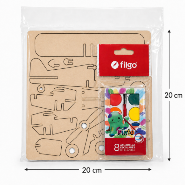Producto - Souvenir Avion 3d Para Armar Y Pintar - 1