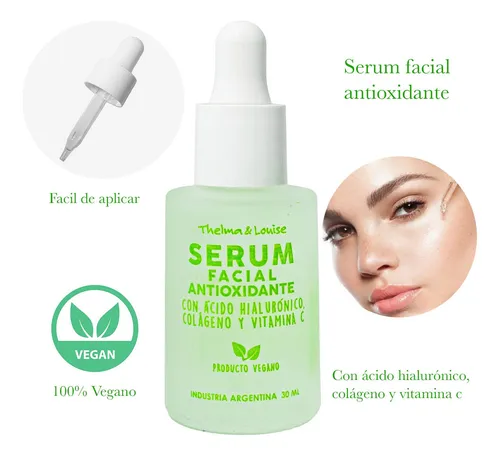Producto - Serum facial antioxidante con ácido hialuronico,colageno y vitamina C