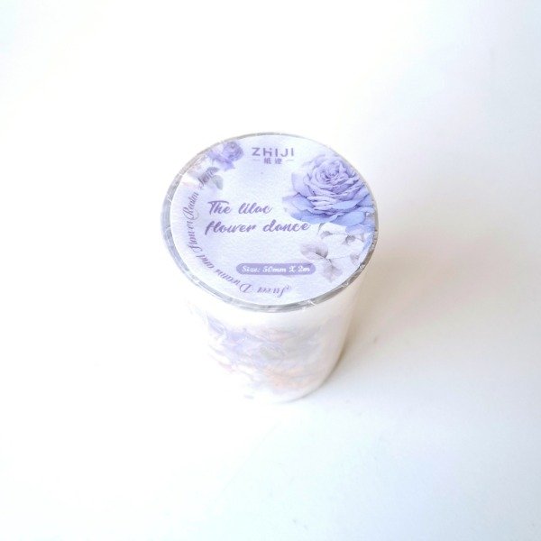 Producto - Cinta transparente 50 mm - Lilac Flower Dance