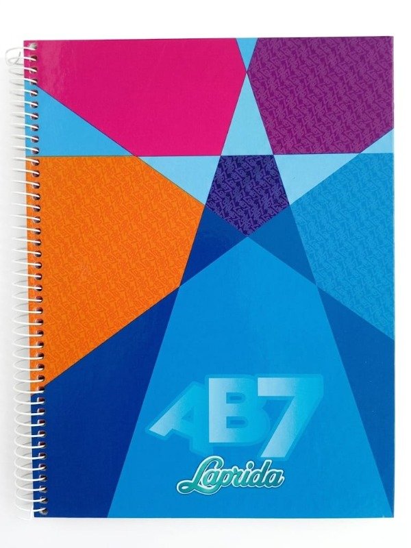 Producto - Cuaderno 60 Hojas RAYADAS -Tipo ABC - Laprida Tapa Dura AB7 - 21 x 27 cm Espiral