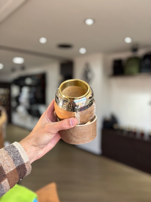 Producto - MATE TORPEDO CRIOLLO CUERO CRUDO EXCLUSIVO VIROLA JOYERA