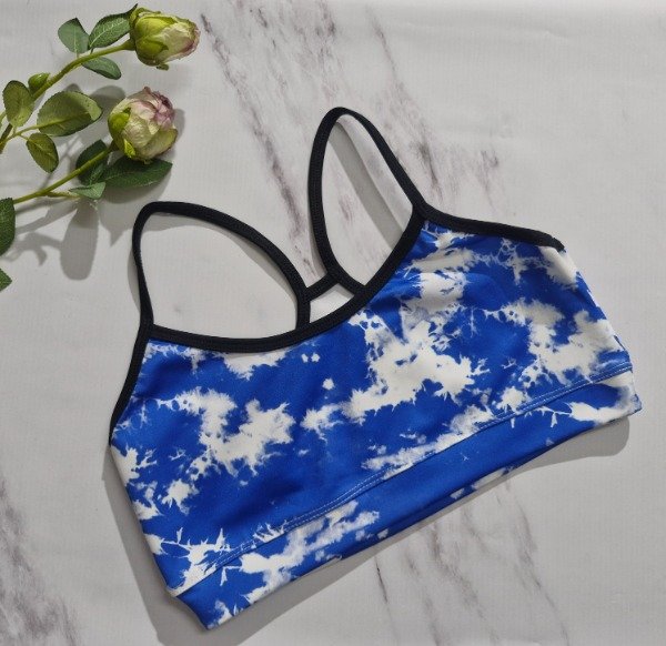 Producto - Top azul estampado - talle 3