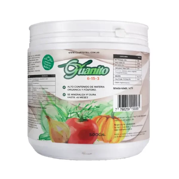 Producto - Guanito Cuatro-L - Fertilizante Orgánico de Guano de Aves Marinas