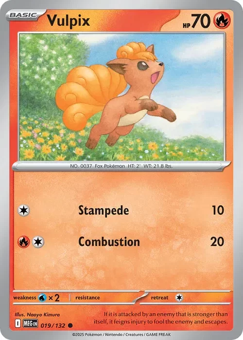 Producto - Vulpix - 019/132 - Mega Evolution