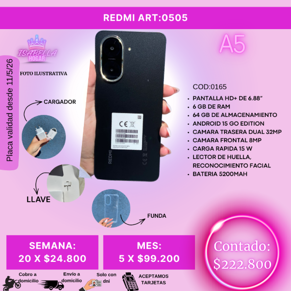 Producto - CELULAR REDMI A5 64GB
