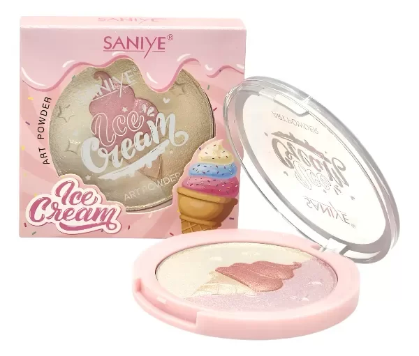 Producto - Iluminador en polvo Triple Ice Cream 02 - Saniye - 5