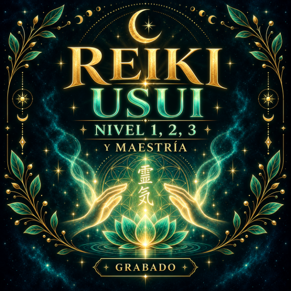 Producto - "De principiante a Maestro" Reiki Usui nivel 1, 2, 3 y maestría - GRABADO