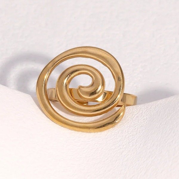 Producto - Anillo espiral gold