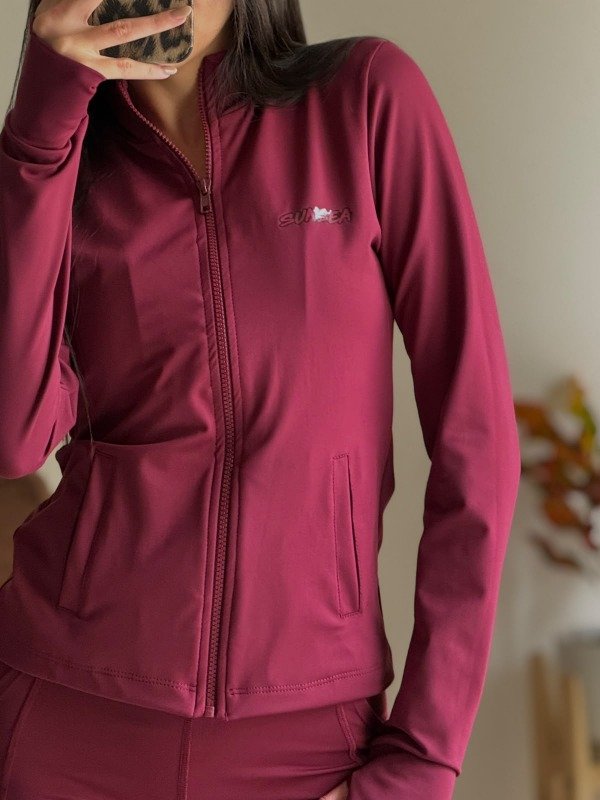 Producto - CAMPERA MICROFIBRA BORDÓ