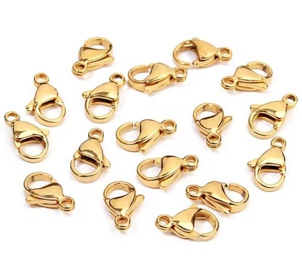 Producto - Mosquetones A10 PREMIUM / Acero Quirúrgico DORADO / 5 Unidades