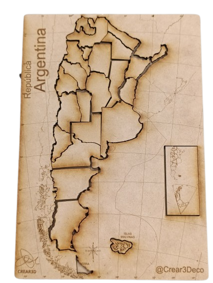 Producto - Rompecabezas de Argentina para pintar - 0