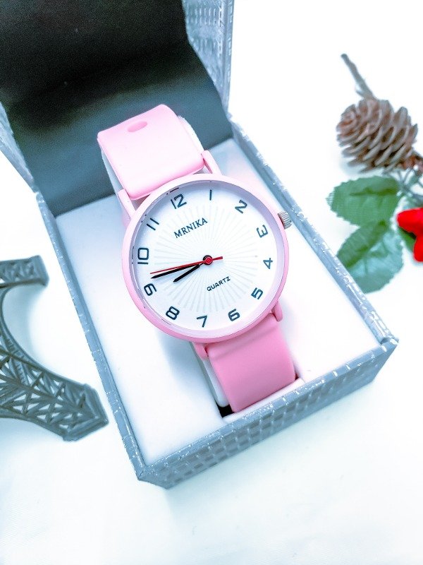 Producto - Reloj rosado silicona
