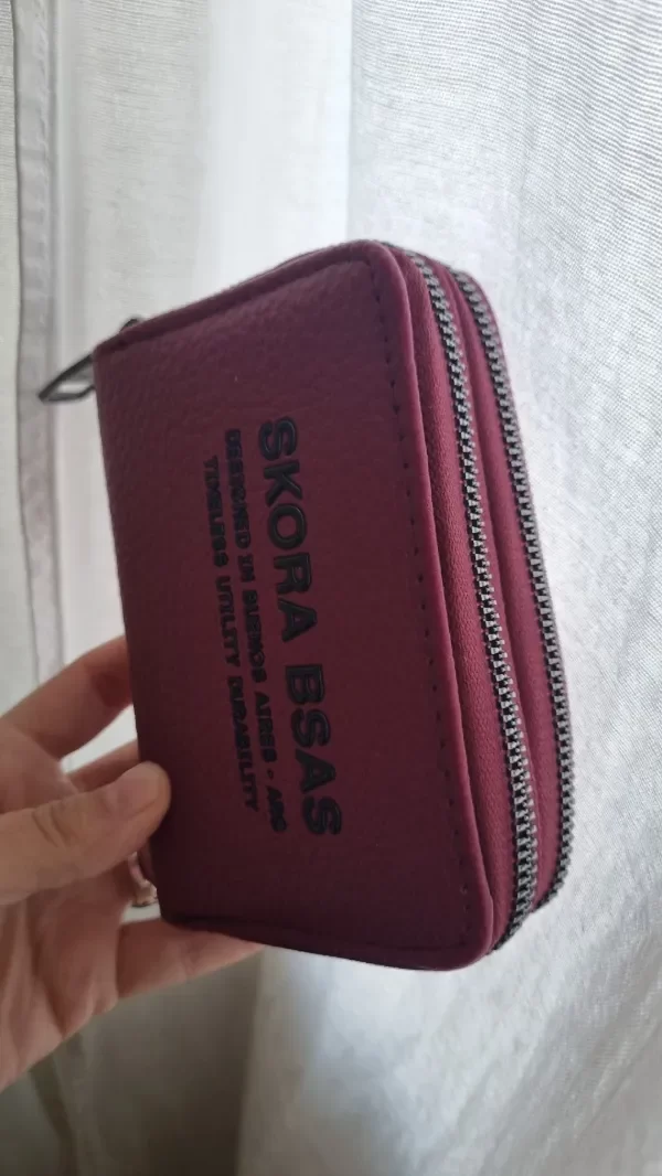 Producto - Billetera Skora bordo doble pequeña