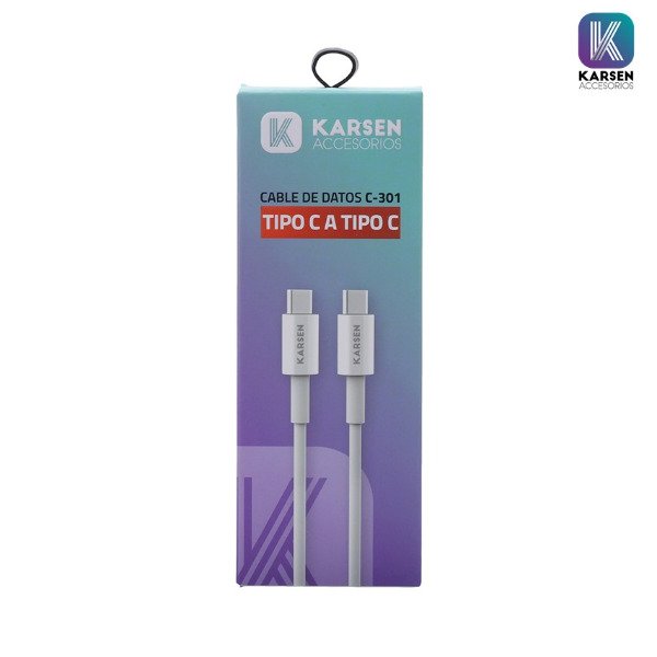 Producto - Cable tipo C a tipo C Karsen C-301 - 0