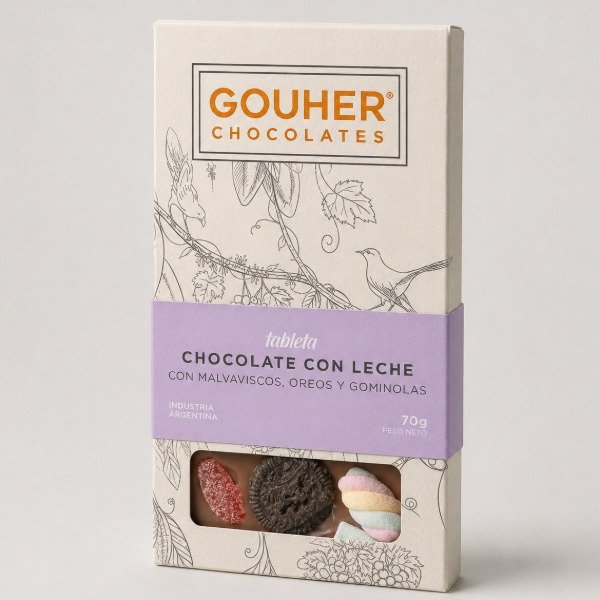 Producto - Tableta de chocolate con leche con golosinas x 70g
