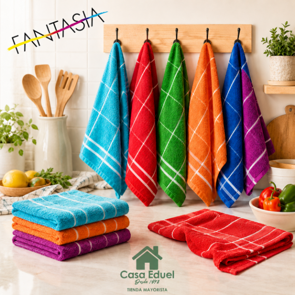 Producto - Docena Repasador Fantasia Algodon