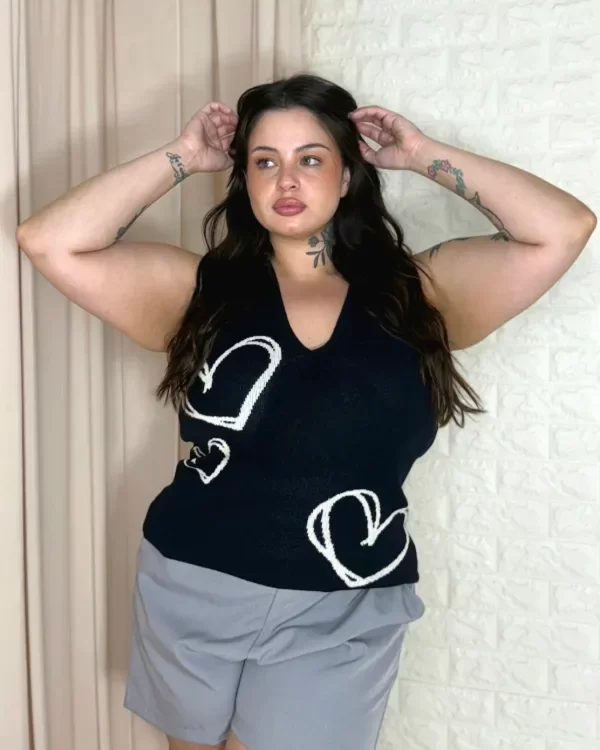 Producto - Musculosa V Danna L-16 -hilo lycra