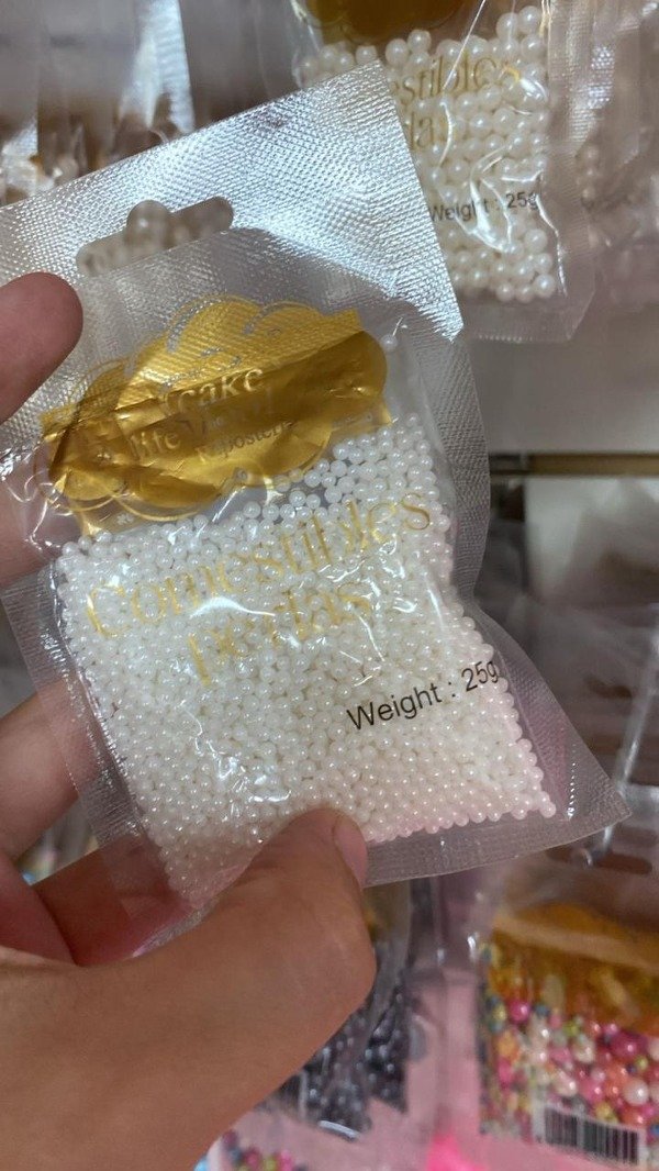 Producto - Perla comestible blancas mini