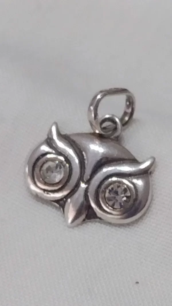 Producto - Dije de Plata 925 Antifaz lechuza con cubics