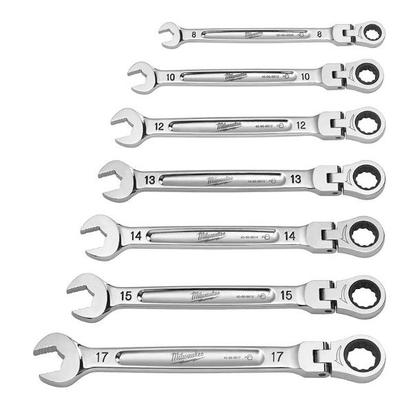 Producto - Set Llaves Comb. con Crique 8 a 17mm Flexible 7pcs Milwaukee 4822-9529