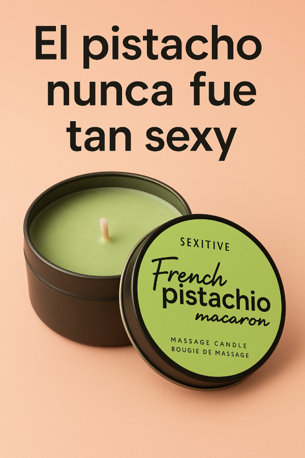 Producto - Vela para masajes pistacho