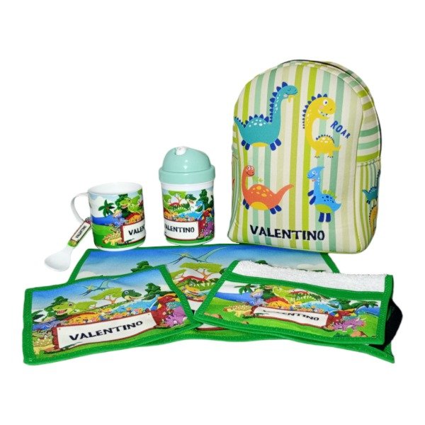 Producto - Set De Jardín Dinosaurios 2 Personalizado con Nombre