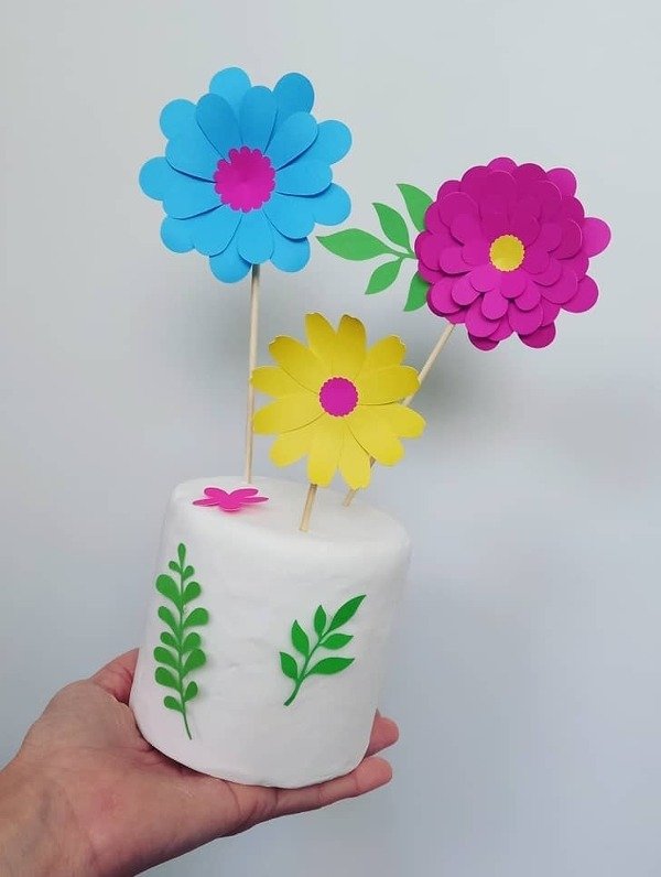 Producto - Toppers de Flores Tilde x 3unid