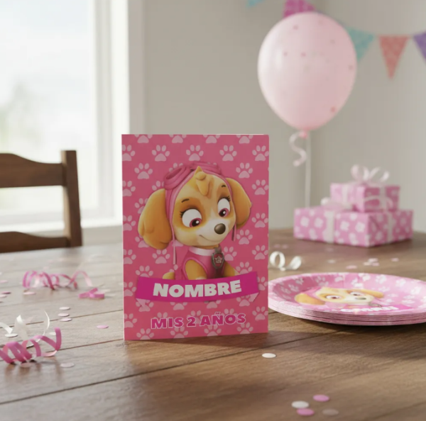 Producto - Libro Colorear Editable Imprimible Skye Paw Patrol