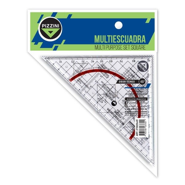 Producto - Escuadra Multi Pizzini 20Cm X45