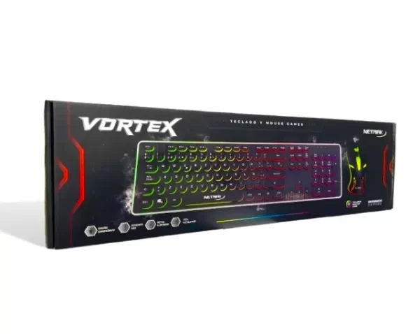 Producto - Kit Teclado Y Mouse Gamer Netmak Rgb Nm-vortex - 0