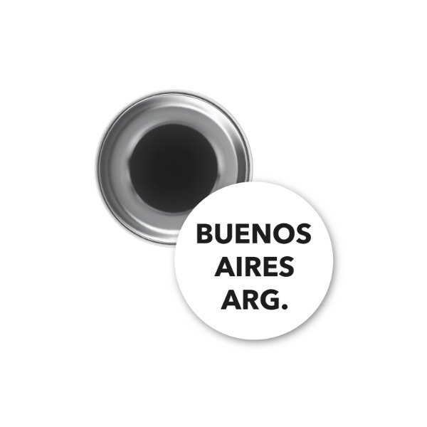 Producto - IMAN Botón BUENOS AIRES ARG. BLANCO