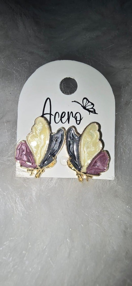Producto - Pendientes , Aros Para Mujer, mariposas alas nacaradas