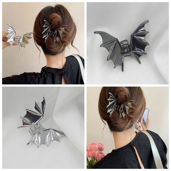 Producto - Broche de pelo Murciélago (plata y peltre)