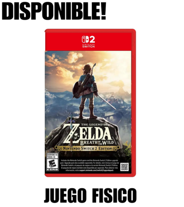 Producto - The Legend of Zelda Breath of the Wild Juego Fisico Nintendo Switch 2