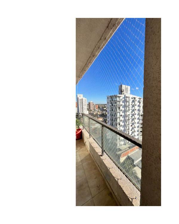 Producto - Redes de protección p/balcón de tanza transparente con ganchos
