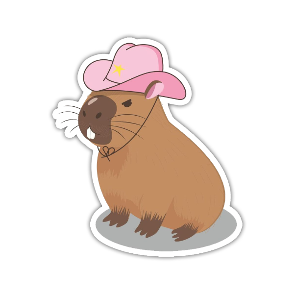 Producto - Sticker Generales Diseño 435 Capibara Carpincho