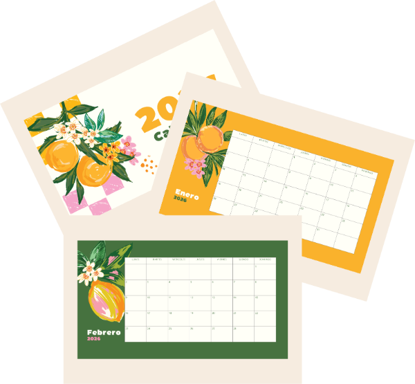 Producto - Calendario frutas 2026 A4 apaisado