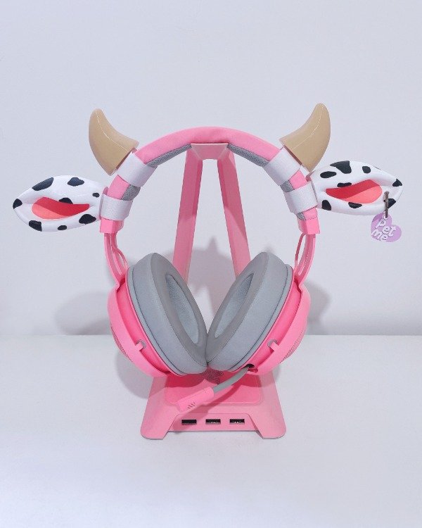 Producto - Orejas y cuernos de Vaquita para Auriculares