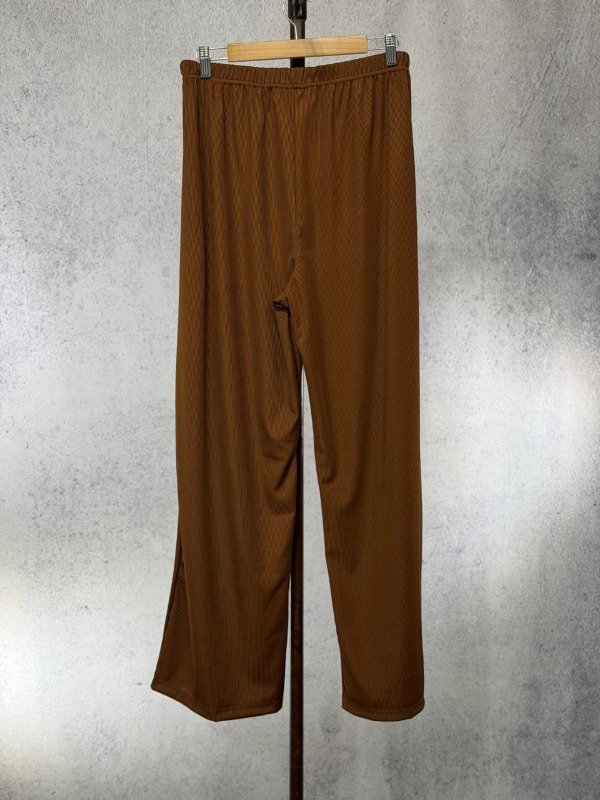 Producto - PANTALON VECHIA MARRON PALAZO MORLEY ELASTIZADO - 2