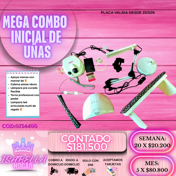 Producto - MEGA COMBO INICIAL DE UÑAS