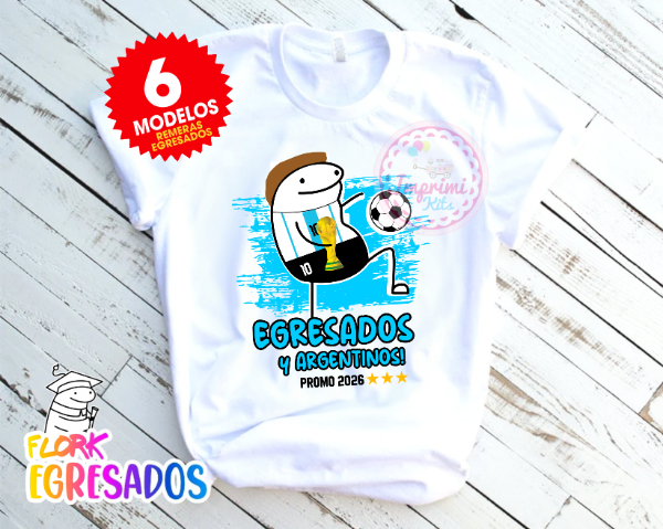 Producto - Plantillas Flork Argentina Egresados 2026 Remeras Sexto Diseños Sublimar #4