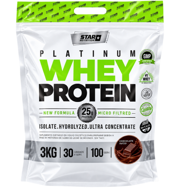 Producto - Proteina- Star Nutrition Platinum Whey Protein 3 kg