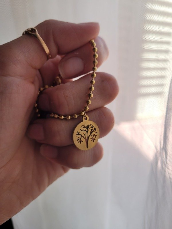 Producto - Pulserita mini bolitas + árbol de la vida AD