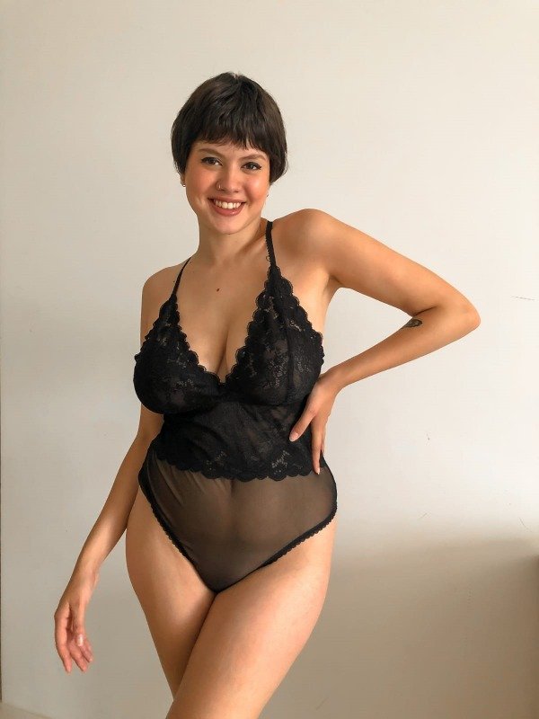Producto - Valentina Black- Edicion Limitada en Lycra y Puntilla