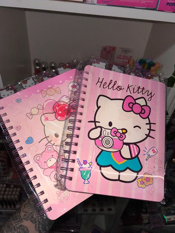 Producto - Cuaderno rayado holografico con separadores KITTY