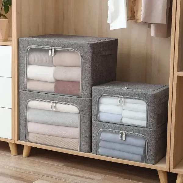 Producto - Organizador plegable con ventanas LILLIE GREY (S)