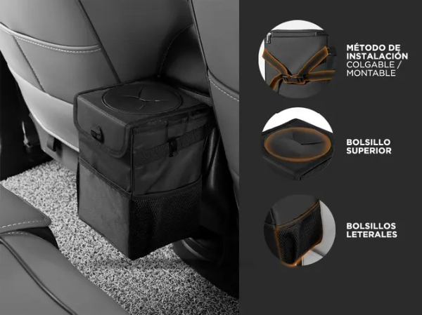 Producto - Bolso organizador de auto -multifuncional -plegable -resistente al agua -tela Ox - 0