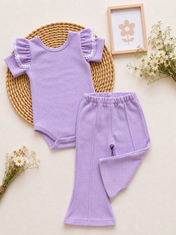 Producto - CONJUNTO OLIVIA LILA (BODY + PANTALÓN OXFORD)
